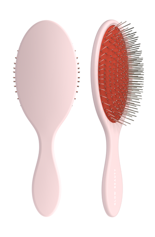 Glow Beauty Detangling Brush in ballerina pink — front view